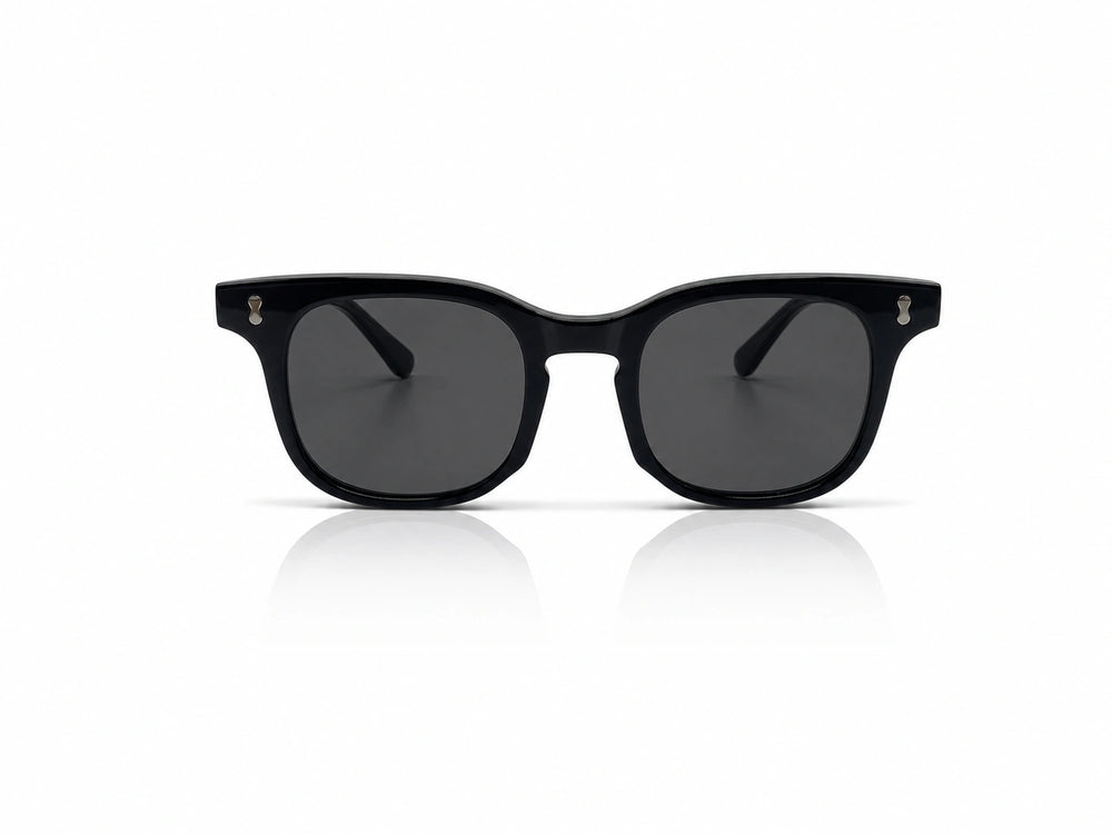 Lunettes de soleil Kioo oversize noires — verres gris fumés Tala Studio GENESIS
