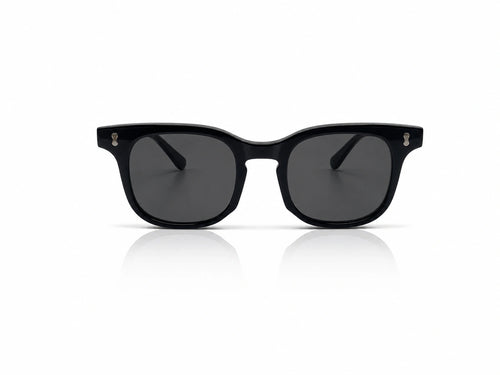 Lunettes de soleil Kioo oversize noires — verres gris fumés Tala Studio GENESIS