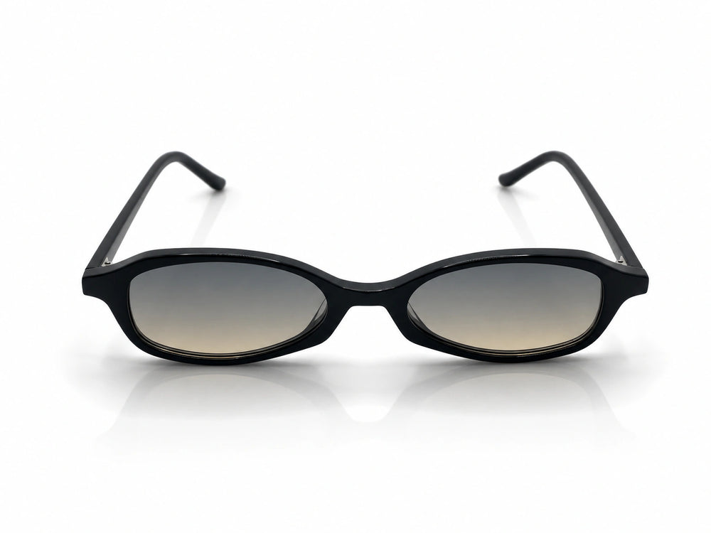 Lunettes Seeyo rectangulaires noires — verres gris fumés collection GENESIS