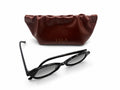 Lunettes Seeyo rectangulaires noires — verres gris fumés collection GENESIS — vue 5